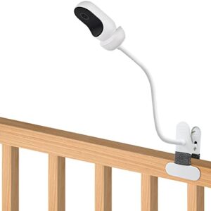 AOZTSUN Baby Monitor Mount, Compatible with Owlet Cam/Duo & Other Cameras, 15.7in Flexible Clip, Wall Mount, Metal, Adjustable