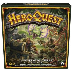 Avalon Hill HeroQuest Jungles of Delthrak Quest Pack | Roleplaying Games | Ages 14+ | 2 to 5 Players | Requires HeroQuest Game System to Play