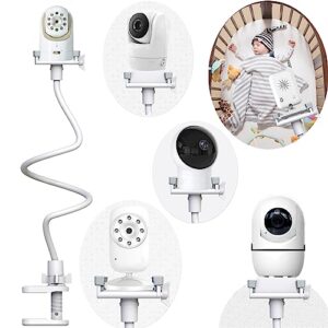 Baby Camera Mount Universal Flexible Baby Monitor Holder Shelf Baby Monitor Holder Strong | No Drilling |Safer Baby Monitor Bracket | Compatible with Most Baby Monitors