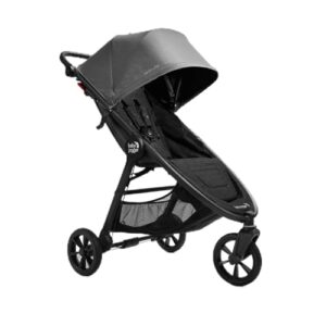 Baby Jogger City Mini GT2 Stroller (Stone Grey) - Prams & Strollers, One-Step Quick-fold, All-Wheel Suspension, Up to 29.5kg, one Handed Compact fold, All-Terrain, Newborn Approved