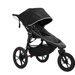 Baby Jogger Summit Stroller (Midnight Black) - Prams & Strollers, Running Pram, High Impact All-Wheel Suspension, Newborn Ready seat, Compact Quick-Fold Technology