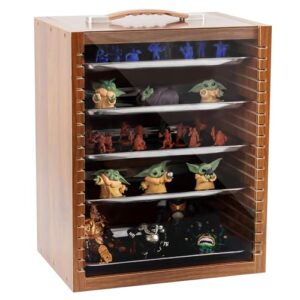 Display Case for Collectibles | Store Your Figurines and Collectible Miniatures | Storage Case for Miniatures | Figure Display Case | Miniature Carrying Case | Secure Display for Action Figures