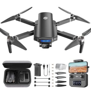 Holy Stone GPS Drone with 4K UHD Camera for Adults Beginner; HS360S 249g Foldable FPV RC Quadcopter with 10000 Feet Transmission Range, Brushless Motor, Follow Me, Smart Return Home,5G ransmission