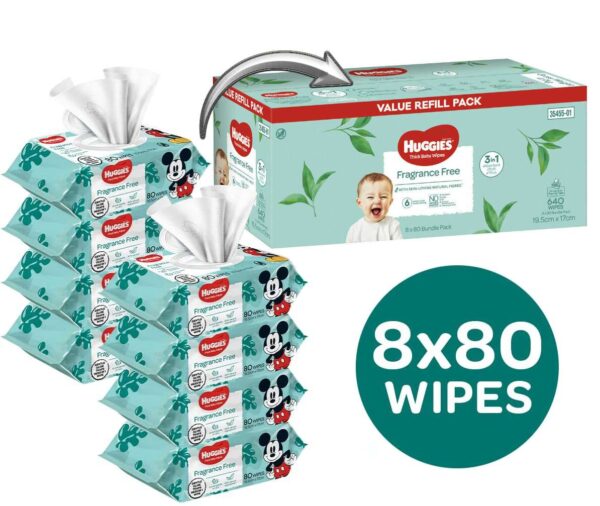 Huggies Brand - Best Baby Wipes for Newborns - Wipes for you and your little one - Fragrance free