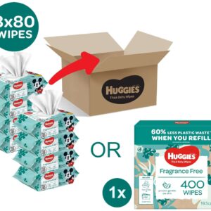 Huggies Brand - Best Baby Wipes for Newborns - Wipes for you and your little one - Fragrance free