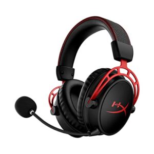 HyperX Cloud Alpha – Wirelesss Gaming Headset, Dual Chamber Drivers, Durable Aluminum Frame, Detachable Microphone, Works on PC, PS4, Xbox One, Nintendo Switch, and Mobile Devices – Red