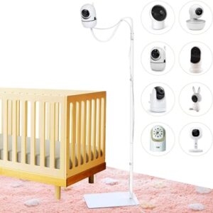 Infant Gadgets Baby Monitor Floor Stand Holder | Compatible with Infant Optics DXR-8 Pro, Hello Baby, Owlet, Nanit Floor Stand, Motorola, Vava | Baby Monitor Mount Secure, Adjustable & Universal Mount