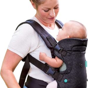 Infantino Flip Advanced 4-in-1 Newborn Baby toddler Carrier Omni 360 Sling Wrap - Grey or Black