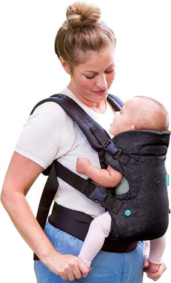 Infantino Flip Advanced 4-in-1 Newborn Baby toddler Carrier Omni 360 Sling Wrap - Grey or Black