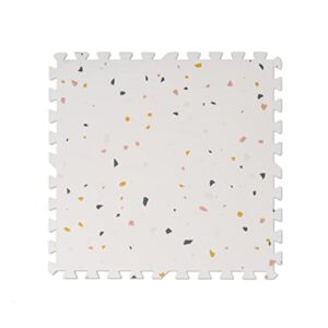 L'il Koala Baby Play Mat & Floor Gym - 6ft x 4ft - Terrazzo Print - Thick & Non-Toxic Foam - Interlocking Crawling Mat for Tummy Time