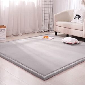 Large Baby Play Mat, 3cm Thick Floor Mats for Kids Toddlers Crawling, Tummy Time, Foldable Crawling Mat for Boy or Girl Child's Room, Bedroom, Playroom, Ancient Grey, 150x200cm