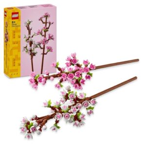 LEGO Botanical Collection Cherry Blossoms, Collectible Artificial Flowers Set, Kids Toy for Home, Office or Desk Decor for 8 Plus Year Old Girls, Boys and Teenagers 40725