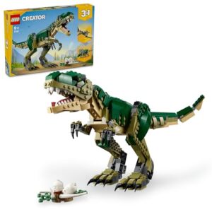 LEGO Creator 3in1 T. rex to Triceratops to Pterodactyl Dinosaur Figures, Kids' Dino Building Toy Set for 9 Plus Year Old Boys & Girls 31151