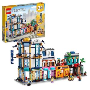 LEGO® Creator Main Street 31141 Building Toy Set; A Toy City, Art Deco Building and Market Street for Ages 9+