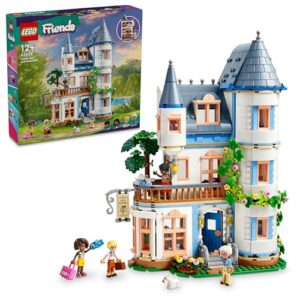 LEGO® Friends Castle Bed and Breakfast 42638 Hotel Playset for Kids Aged 12 and Over, with 4 Mini-Dolls, a Dog Figure and Accessories, Toy for Girls, Boys and Teens