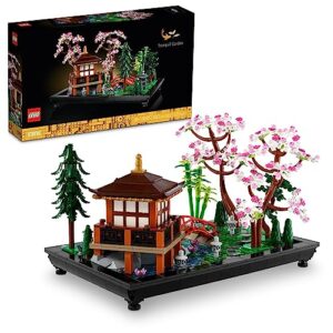 LEGO Icons Tranquil Garden 10315 Botanical Zen Garden Kit for Adults with Lotus Flowers, Customisable Desk Decoration, Inspired by Japanese Traditions, Mindful Gardening Set for Women, Men