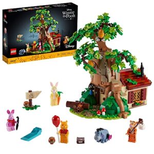 LEGO Ideas Disney Winnie The Pooh Set for Adults, Model House Building Kit, Piglet Minifigure and Eeyore Figure, Home Decor Treat for Women and Men 21326