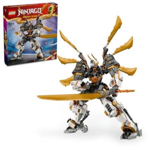 LEGO® NINJAGO® Cole’s Titan Dragon Mech 71821 Adventure Toy for Boys and Girls, Ninja Playset with 1 Minifigure, Birthday Toy for Kids Aged 12 and Over