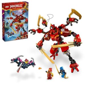 LEGO® NINJAGO® Kai’s Ninja Climber Mech 71812 Adventure Toy Set for Kids with Buildable Figure and 4 Minifigures, for Boys and Girls Aged 9 Years Old and Over Who Love Independent Play