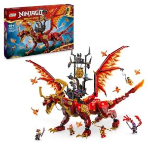 LEGO® NINJAGO® Source Dragon of Motion 71822, Adventure Toy for Kids, Ninja Playset for Independent Play with 6 Minifigures, Birthday Toy for Boys and Girls Aged 12 and Over