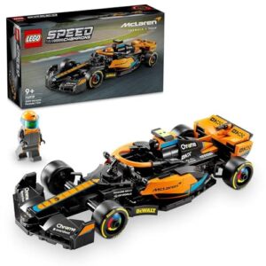 LEGO Speed Champions 2023 McLaren Formula 1 Race Car Toy for 9 Plus Year Old Boys & Girls, Kids Toy Vehicle Set, Model Building Kit, F1 Merchandise Desk Decor 76919