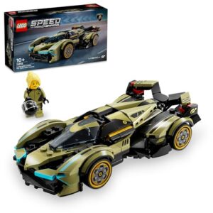 LEGO Speed Champions Lamborghini Lambo V12 Vision GT Super Car Toy for 10 Plus Year Old Boys & Girls, Kids Toy Vehicle Model, Building Kit with a Driver Minifigure for Racing Fans 76923