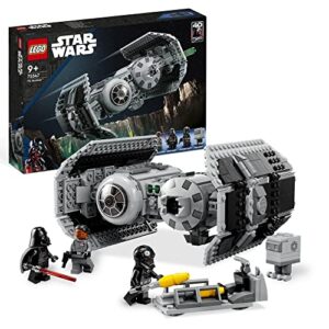 LEGO Star Wars TIE Bomber 75347 Building Toy Set; Fun, Buildable Starfighter Playset for Kids Aged 9 and Over, Featuring Darth Vader, Vice Admiral Sloane, TIE Bomber Pilot and Gonk Droid Characters