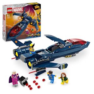 LEGO® Super Heroes Marvel X-Men X-Jet 76281 Buildable Toy Plane, Fighter Model Building Kit with Super Hero Minifigures,for Kids, Boys and Girls Aged 8 and Over