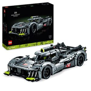 LEGO Technic Peugeot 9X8 24H Le Mans Hybrid Hypercar 42156 Iconic Racing Car Model Kit for Adults to Build, 1:10 Scale, Collectible Advanced Motorsport Set