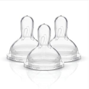 Medela Breastmilk Bottle Teats, BPA Free, Wide Base, Slow Flow, Pack of 3