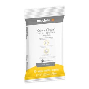 MEDELA Quick Clean Wipes, Hygienic, Pack of 30, White