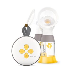 MEDELA Swing Maxi Double Electric Breast Pump, USB-Chargeable, More Milk in Less Time, Featuring PersonalFit Flex Shields and 2-Phase Expression Technology, Yellow 1 Count (Pack of 1)