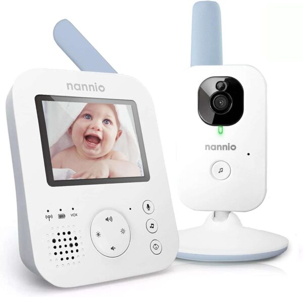 nannio Hero 2 Video Baby / infant Monitor with Camera and Audio Auto Night Vision Travel Camera, Best Baby Gifts