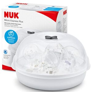 NUK Microwave Steam Steriliser, White, 0 Months and Above