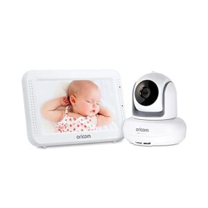 Oricom Secure 875 Touchscreen 5" Premium Video Baby Monitor - Motorised Pan Tilt Zoom, Temperature, Lullabies, White Noise, Feed Timer, Parent Two-Way Talk Back, HD Audio, Night Vision (SC875)