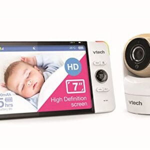 VTech BM7750HD 7" Pan & Tilt Full Colour Video Baby Monitor, White