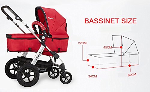 2 In 1 Baby Pram Baby Stroller Jogger With Bassinet 4