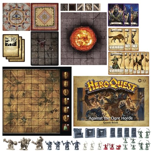 Avalon Hill Heroquest Against The Ogre Horde Quest Pack Roleplaying Game Ages 14 2 To 5 Players Requires Heroquest Game System To Play 3