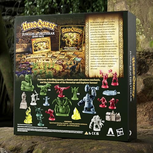 Avalon Hill Heroquest Jungles Of Delthrak Quest Pack Roleplaying Games Ages 14 2 To 5 Players Requires Heroquest Game System To Play 2