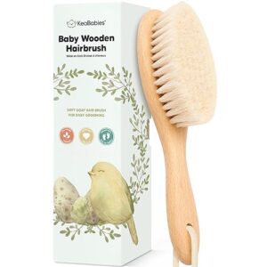 Baby Hair Brush Baby Brush With Soft Goat Bristles Cradle Cap Brush Baby Hair Brushes Goat Hair Brush Baby Hairbrush Baby Grooming Products Newborn Essentials Walnut Oval