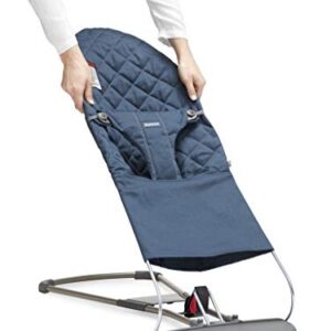 Babybjorn Fabric Seat For Bouncer Midnight Blue Cotton Midnight Blue 1 Count Pack Of 1