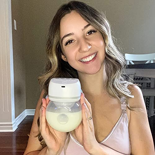 Bellababy Hands Free Breast Pump Wearable Wireless Pump Upgraded With Comfortable Flange 17mm 19mm 21mm Inserts Low Noise 4 Modes 6 Levels Suction 24mm Flanges 1 Pack 2