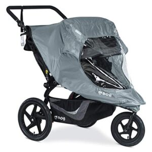 Bob Gear Duallie Swivel Wheel Stroller Weather Shield Water And Wind Resistant Ventilated Easy Install