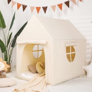 Canvas Kids Play Tent Indoor Toddler Playhouse Playroom Inside Children Teepee Tents Playhouse For Girls Boys Toddler Play Tent Indoor Outdoor