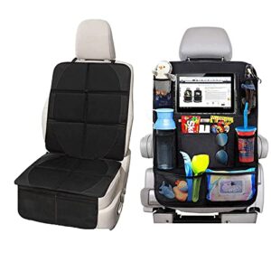 Car Seat Protector Kick Mat Car Seat Organizer Waterproof Padding Protector For Child Baby Car Seat Prevent Car Seat Damage Car Seat Protector Kick Mat