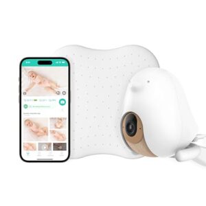 Cuboai Sleep Safety Bundle 1080p Hd Night Vision Cuboai Plus Smart Baby Monitor With 3 Stand Set And Sleep Sensor Pad Proactive Ai Baby Safety Alerts Sleep Analytics Breathing Motion Detection