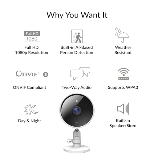 D Link Dcs 8302lh Full Hd Weather Resistant Wi Fi Camera Dog Pet Camera Wifi Camera Ir Night Vision Wpa3 Encryptionsdcloud Supports Google Alexa To Keep Homes Secure 2
