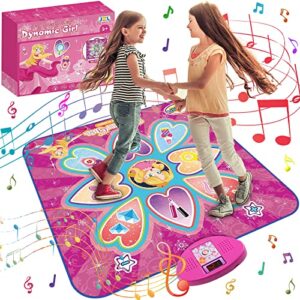 Dance Mat Toys For Girls Upgraded Electronic Music Dance Game Pad With 7 Game Modes Built In Music Adjustable Volume Dance Led Lights Christmas Birthday Gifts For 3 4 5 6 7 8 9 Year Old Girls