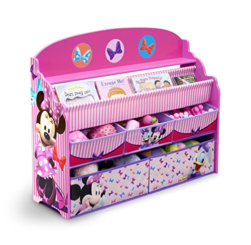 Delta Children Deluxe Book Toy Organizer Disney Minnie Mouse 2