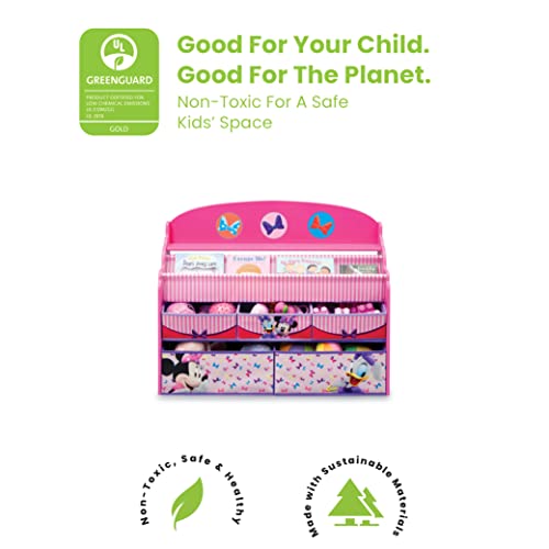 Delta Children Deluxe Book Toy Organizer Disney Minnie Mouse 3